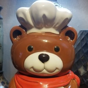 VINTAGE TEDDY BEAR COOKIE JAR!!!